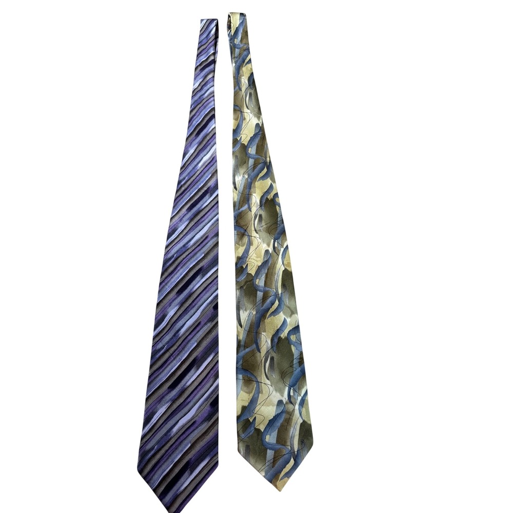 J. Garcia Silk Tie Bundle Tennis Shoe Escape & Wetlands II Collection 16 & 25